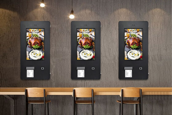 15.6 inch outdoor selfservice kiosk met QR code scanner en 80mm thermische printer