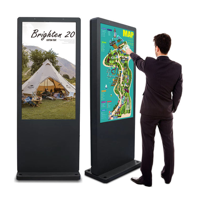 Waterdicht Verticaal Aanraakscherm Reclame Display 2500nits Hoge helderheid Kiosk Display Ondersteuning Android en Windows System