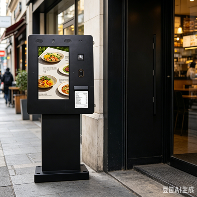 24 inch IP65 waterdicht selfservice kiosk met 1500 Nits helderheid voor outdoor touchscreen betaling