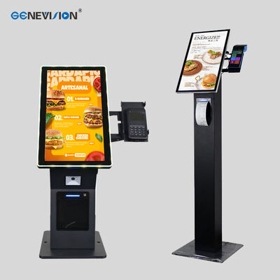 21,5-inch Multi-Point Touchscreen Self-Service Kiosk met LED-verlichting voor Cashless Betalingen