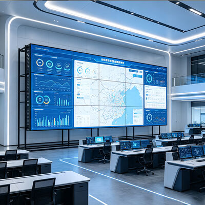 Ultra-smalle rand LCD videowall met 178° brede kijkhoek en 1920x1080 Full HD resolutie digital signage