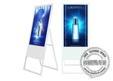 55 Duim Draagbare LCD Reclametribune, Touche screen van de 10 Punt het Muur Opgezette Kiosk