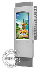 Het waterdichte IP65-Totem Openlucht Digitale Signage Scherm van de Reclamevertoning 43“