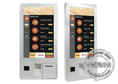 43 de Self - servicekiosk Android 5,1 van Floorstanding van het duim Dubbele Scherm POS-terminal met Printer