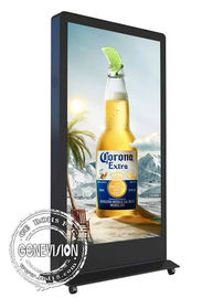 Android 6,0 Touch screen buiten Digitale Signage LCD van de de Erkenningscamera van het 65 Duimgezicht Reclamekiosk