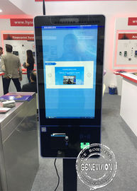 Vloer Bevindend Touch screen Zelf het Bestel- POS van de Betalings Eindkiosk Systeem 32“ Zwarte Kleur voor Benzinestation