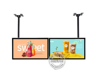 32 het“ Plafond zet Android 9 het Digitale op Signage LCD Dubbele Scherm van de Reclameschermen