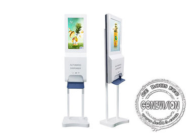 22“ van het de handdesinfecterende middel van de vloer bevindende automaat automatische de kiosk digitale signage met androïde OS Programma voor externe besturing