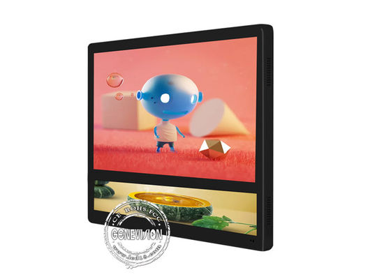 De muur zet het Dubbele LCD USB Lift Reclamescherm op