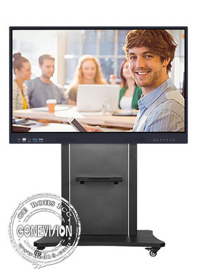 75“ AG Glas Android 8,0 Touch screen Whiteboard voor de Vergadering van het Gezoemexterne beeld