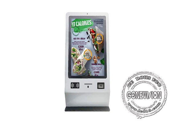 24 de Self - servicepos van de duimdesktop Kiosk 350cd/m2 met Streepjescodescanner