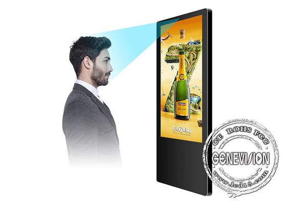 Het uiterst dunne Android-Lift Reclamescherm met Gezichtserkenning