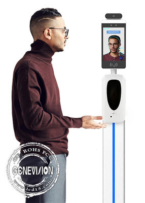 FCC Android 7,1 16.7M IR Touch Screen Temperature Scannerkiosk