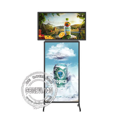 CCC de Beweegbare T Stijl Dubbele Touch screen Vertoning van de Reclamekiosk