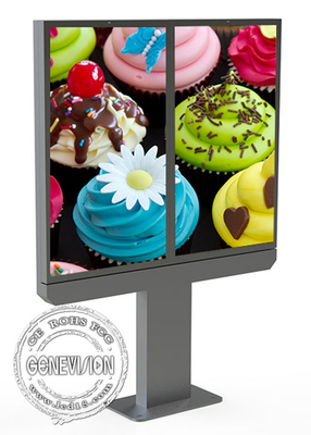 55“ Dubbele het Schermaio LCD Wayfinding Digitale Signage Totem