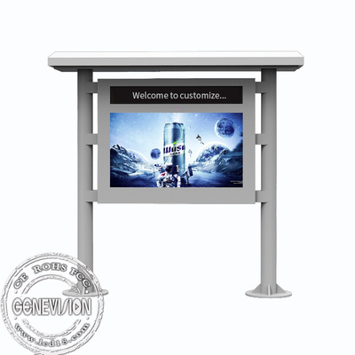 IP65 vloer die Openluchtvertoningssignage, Zon die Leesbaar TFT LCD bevinden zich Totem adverteren